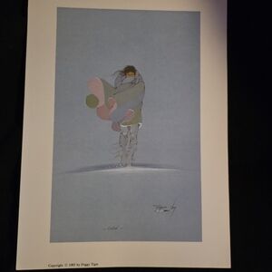 “Cold” by Peggy Tiger – 1983 Native American Art Print – $100